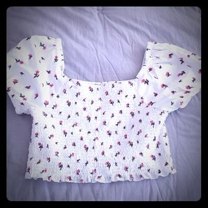 America Eagle Cropped Blouse